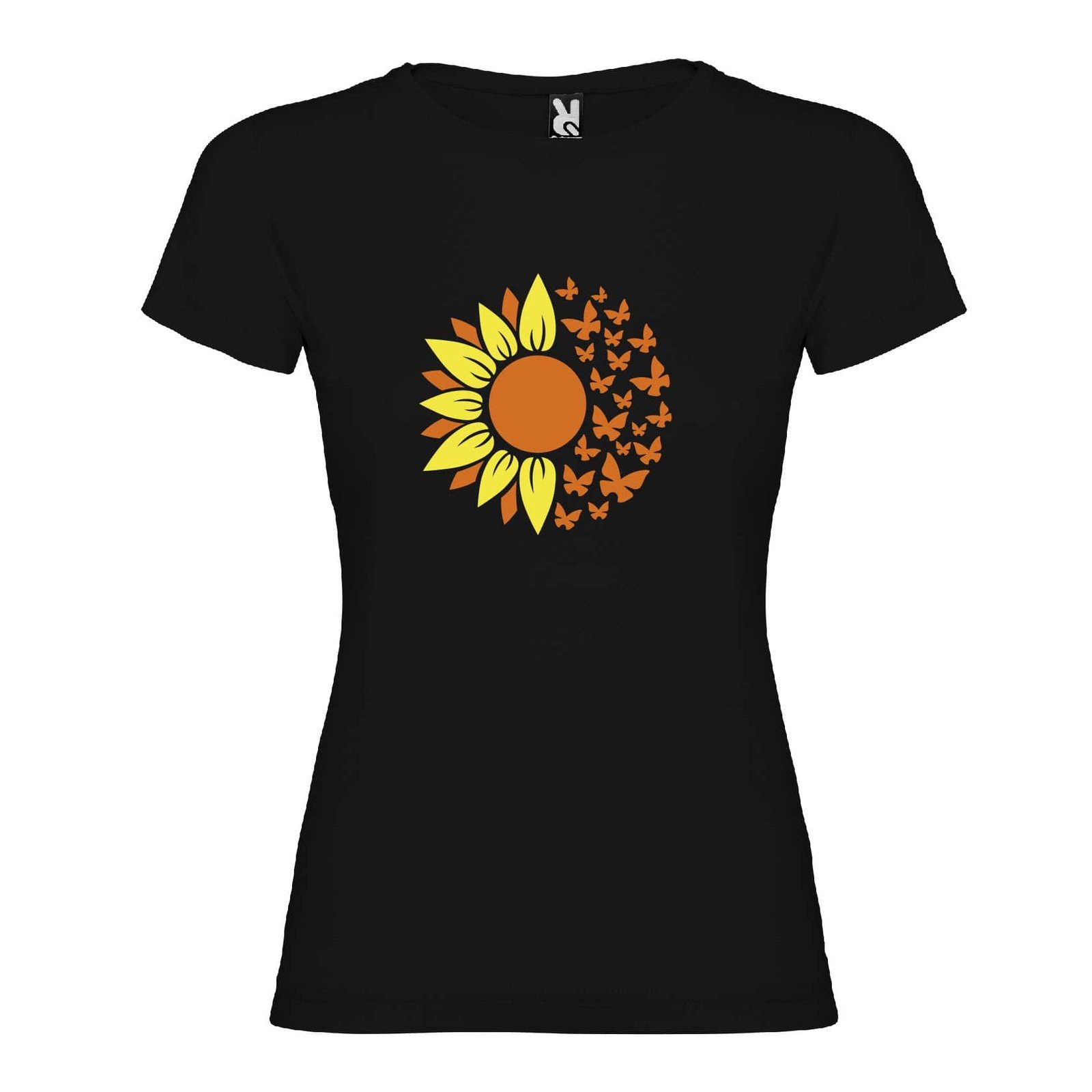 Футболка жіноча Сонях-Метелики чорна