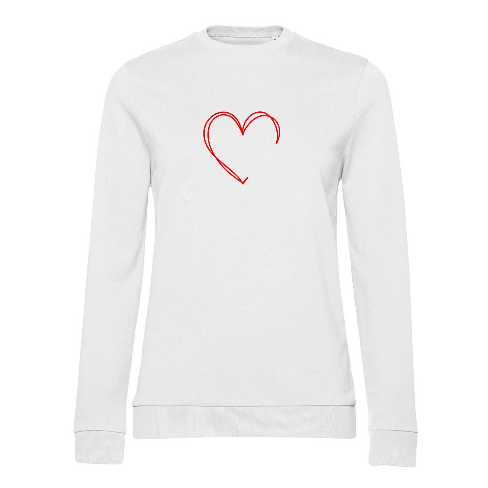 Світшот жіночий Heart білий