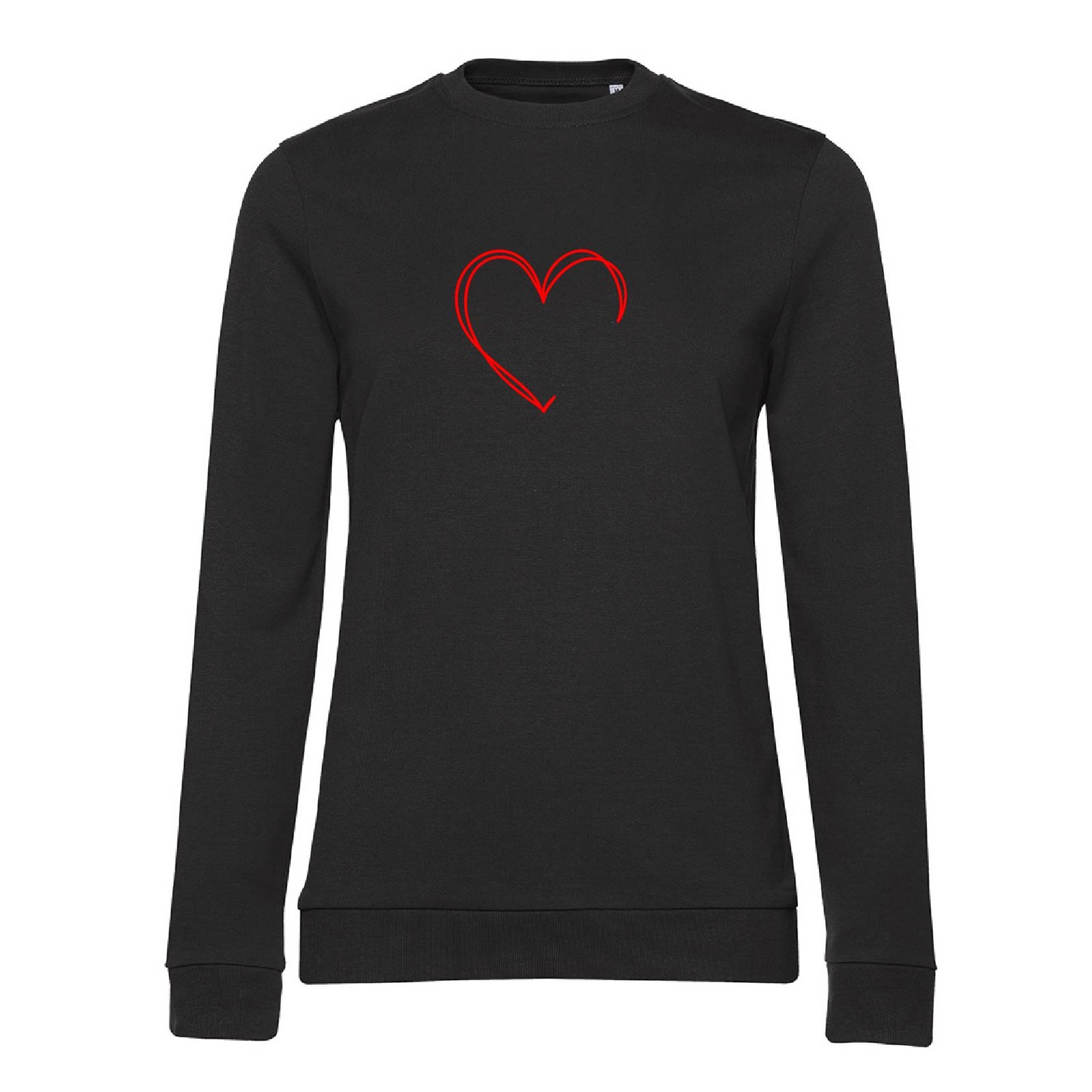 Світшот жіночий Heart чорний